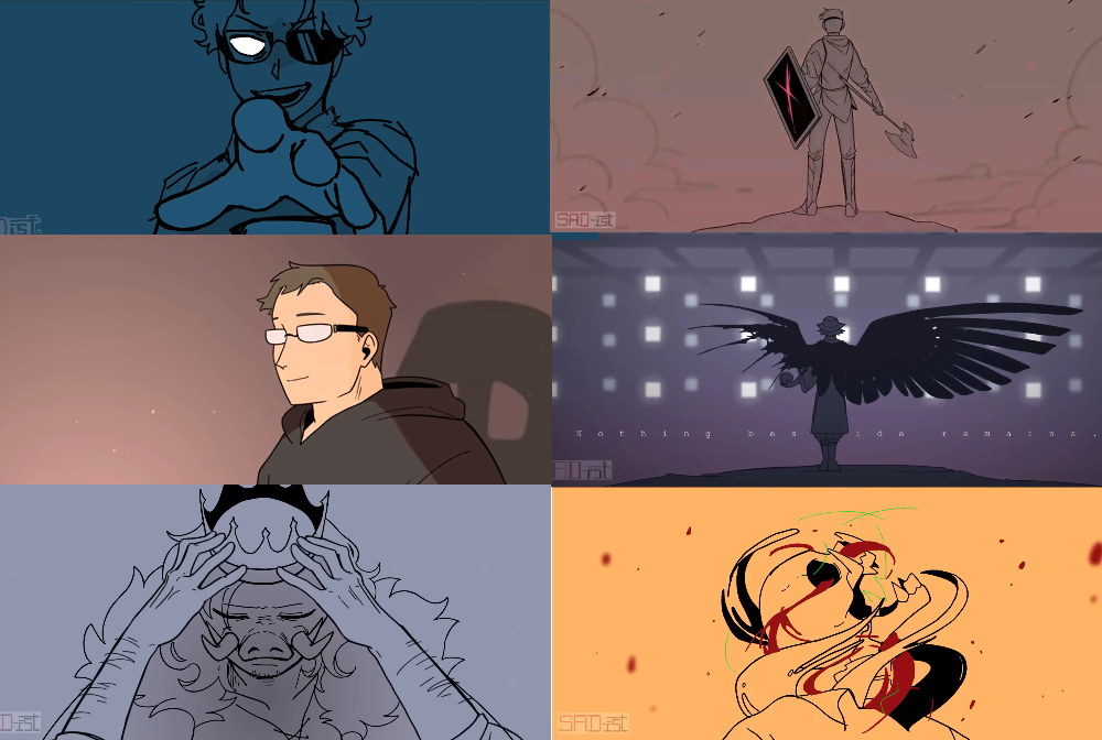 screen shots from SAD-ist animations